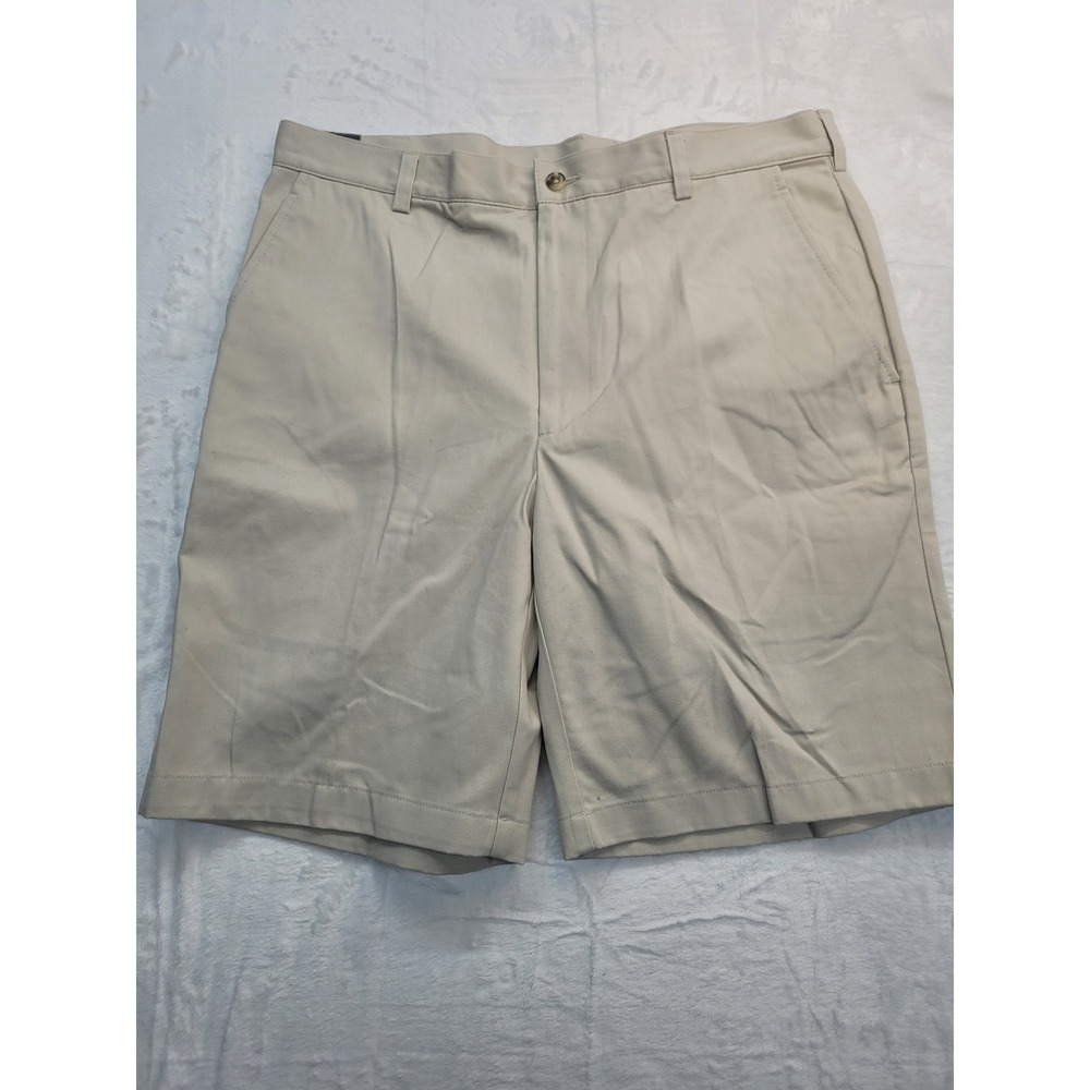 NWT Jos. A. Bank Chino Shorts Mens 36 Khaki Tailored Fit Traveler‎ Collection